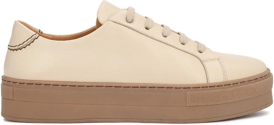 Kazar Beige sneakers op een lichtbruine zool