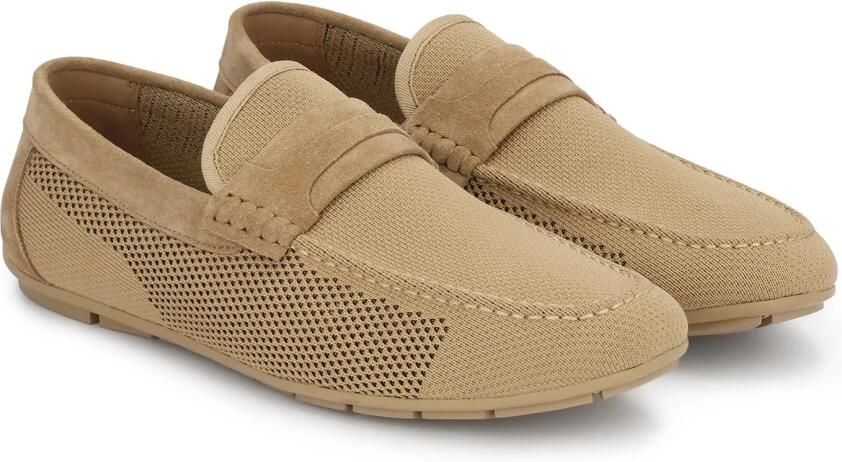 Kazar Beige stoffen en suède mocassins - Foto 5