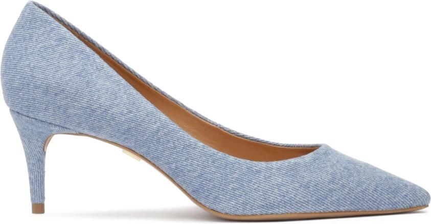 Kazar Blauwe denim stoffen pumps.Dit product valt klein uit.