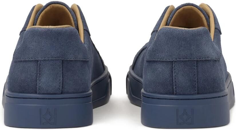 Kazar Blauwe suède sneakers voor heren