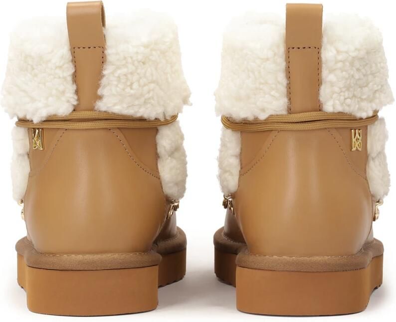 Kazar Bruin en crème dames sneeuwlaarzen