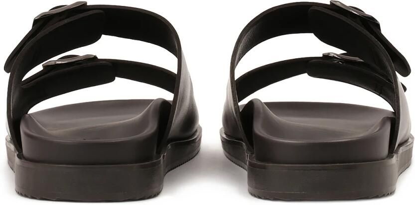 Kazar Bruin leren teenslippers