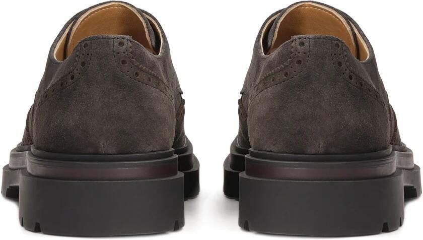 Kazar Bruine derby halfschoenen met rozetdecoratie - Foto 4