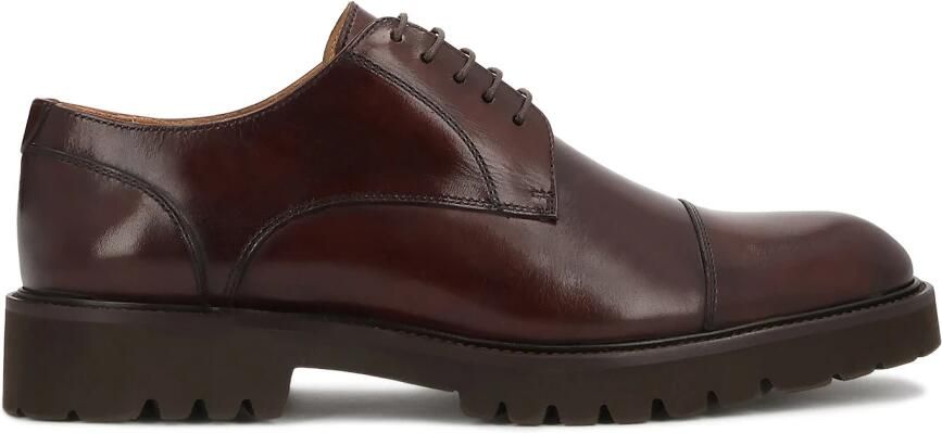 Kazar Bruine derby schoenen met overlappende neus