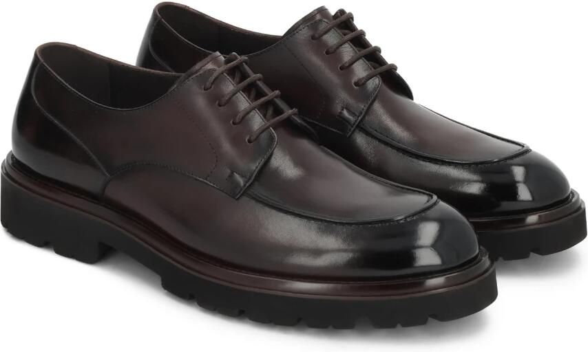 Kazar Bruine derby schoenen met profielzool - Foto 3