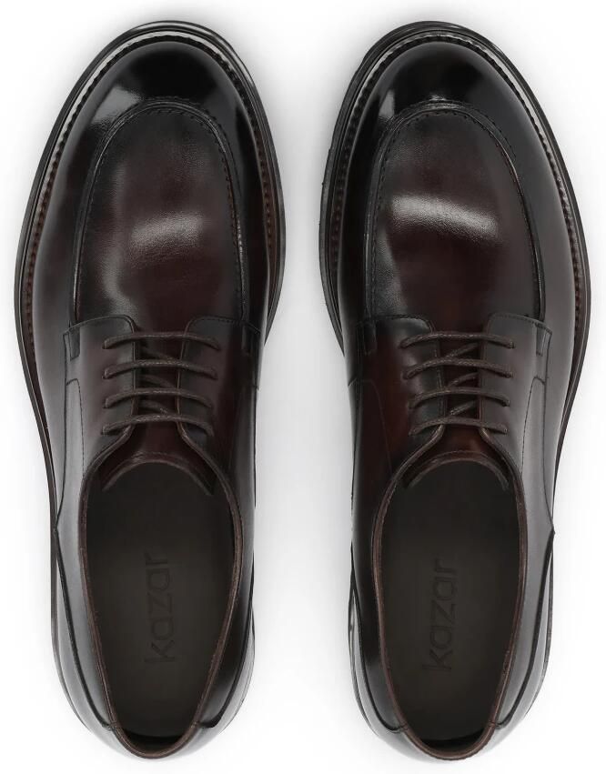 Kazar Bruine derby schoenen met profielzool - Foto 2