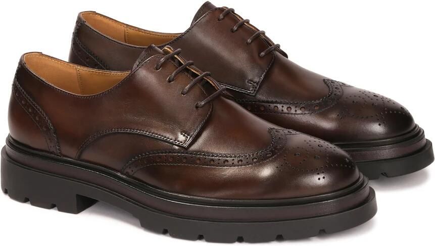 Kazar Brown derby style BROGUES with openwork embellishment - Foto 3
