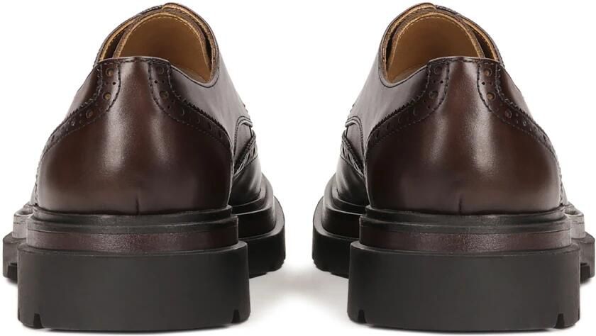 Kazar Brown derby style BROGUES with openwork embellishment - Foto 4