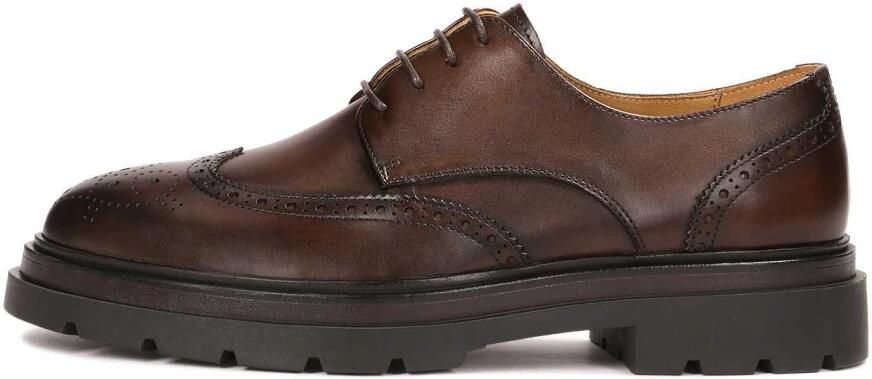 Kazar Brown derby style BROGUES with openwork embellishment - Foto 5