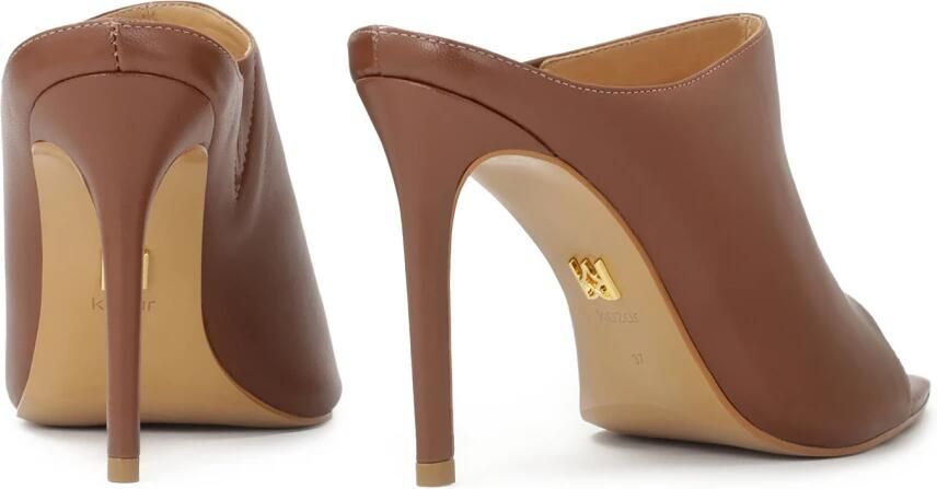 Kazar Bruine flip-flops met slanke hak en puntige neus - Foto 5