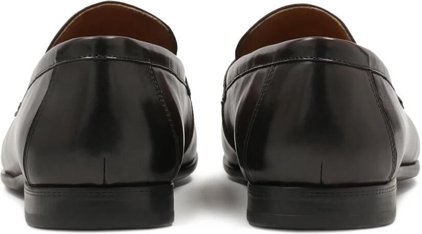 Kazar Bruine gladleren penny loafers