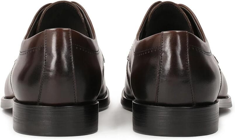 Kazar Bruine halfhoge laarzen met open naad en open decoratie