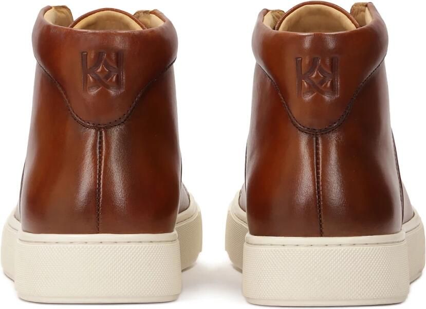 Kazar Bruine hoge sneakers met binding