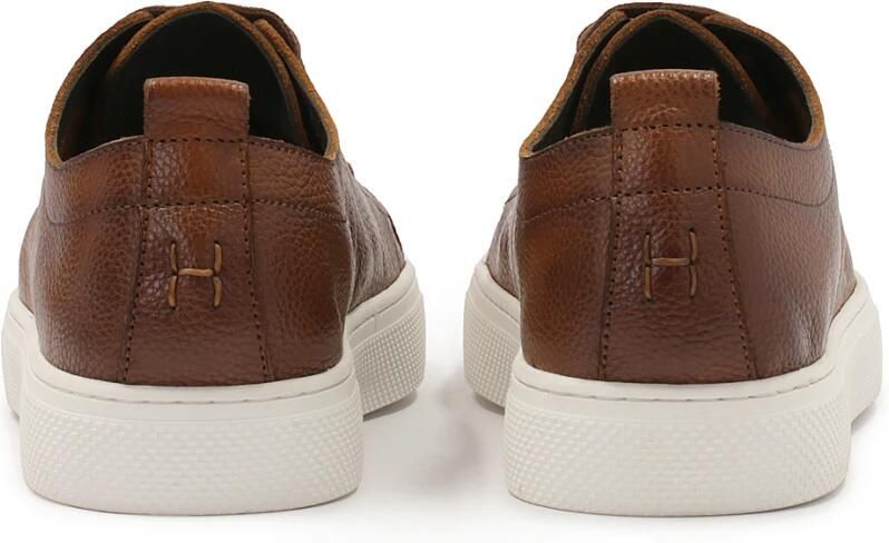 Kazar Bruine korrelige leren sneakers