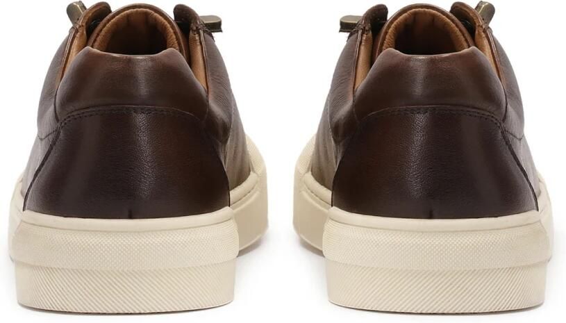 Kazar Brown leather men's sneakers - Foto 4
