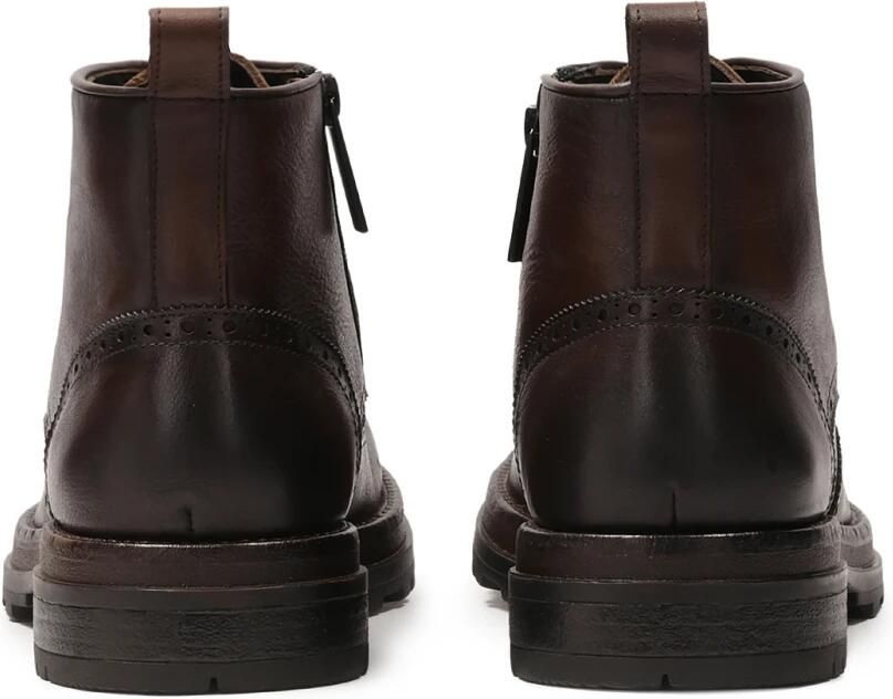 Kazar Bruine leren laarzen met orna ten