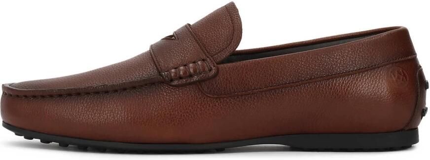 Kazar Bruine leren mocassins voor heren - Foto 2