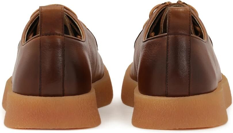 Kazar Bruine leren sneakers