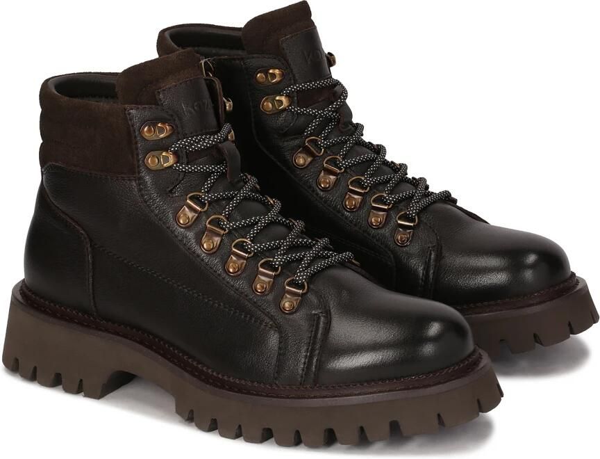 Kazar Bruine leren trapper laarzen