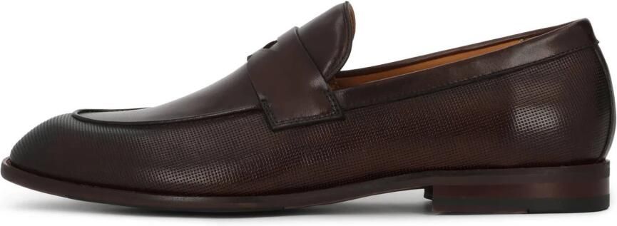 Kazar bruine loafers met versierde bovenkant - Foto 2