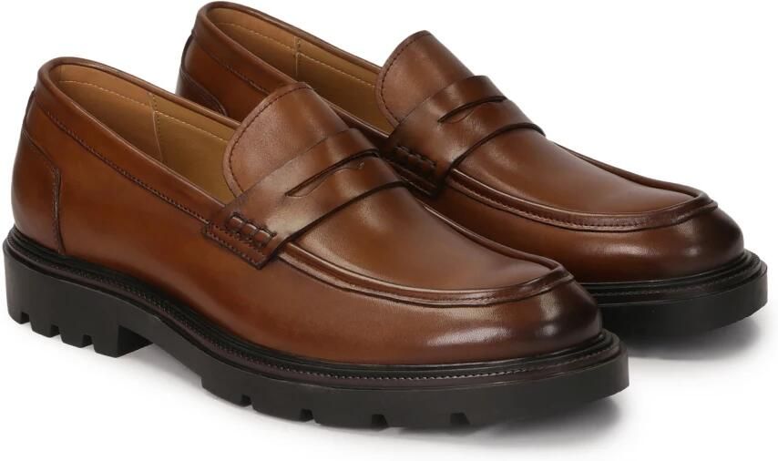 Kazar Bruine loafers op een dikkere zool - Foto 3