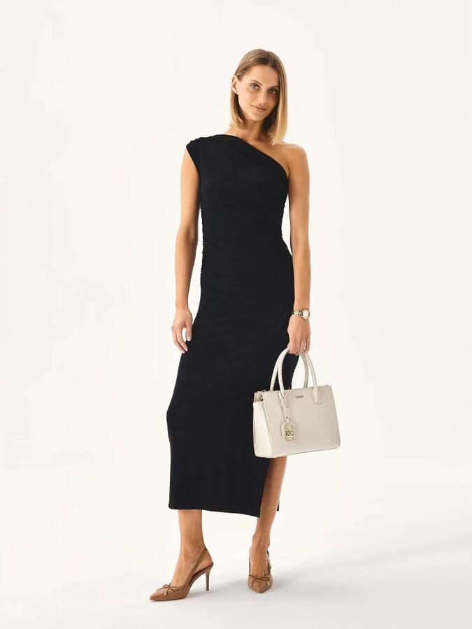 Kazar Bruine pumps met strik en metalen versiering BASILIA.Dit product valt klein uit. - Foto 3