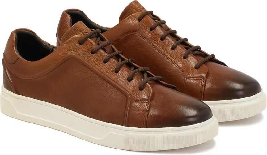 Kazar Bruine sneakers op een witte zool - Foto 3