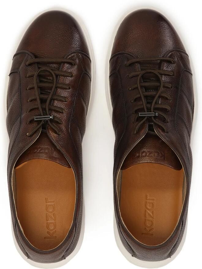 Kazar Bruine sportschoenen met snelle vetersluiting - Foto 2