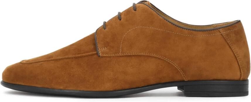 Kazar Bruine suède herenschoenen met veters - Foto 2
