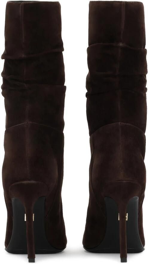 Kazar Bruine suède laarzen met een slanke hak