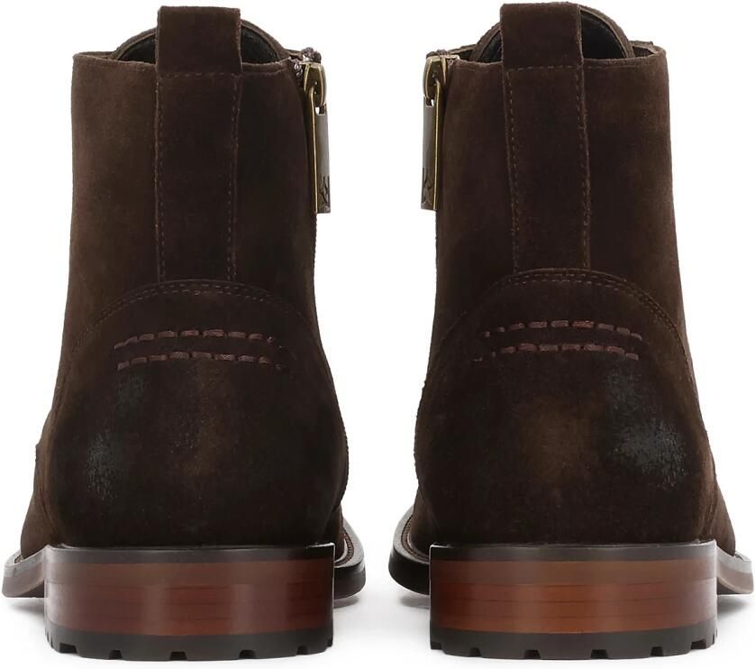 Kazar Bruine suède laarzen met metalen ringetjes