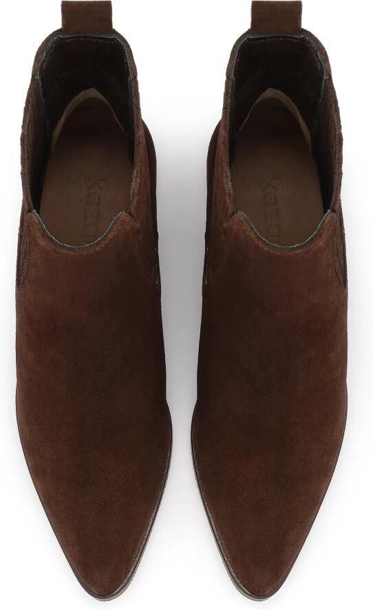Kazar Bruine suède leren pantoffels.Dit product valt klein uit. - Foto 5