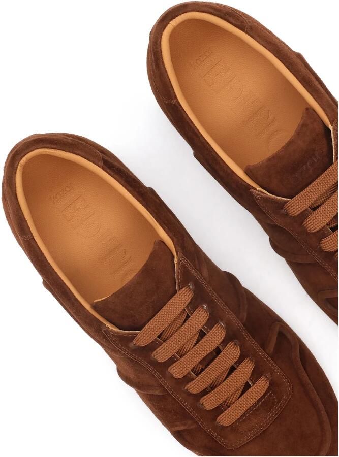 Kazar Bruine suède sneakers met verborgen sleehak - Foto 5