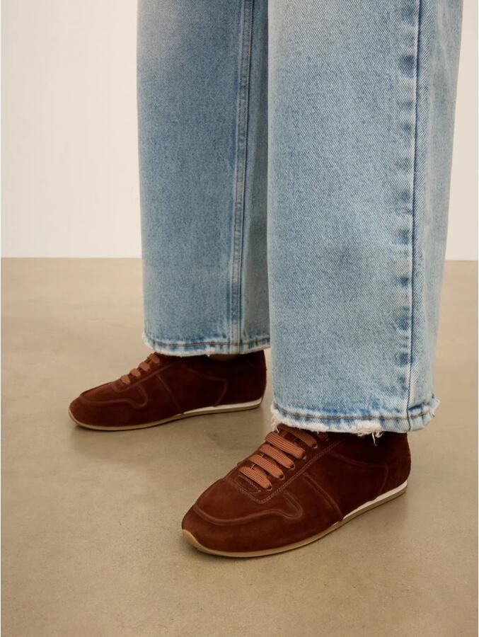 Kazar Bruine suède sneakers met verborgen sleehak - Foto 2
