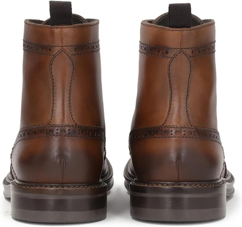 Kazar Brown lace-up boots with brogue decoration - Foto 3