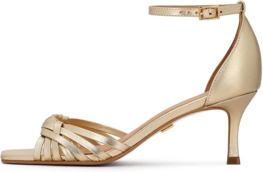 Kazar Gold heeled sandals with braided straps - Foto 2