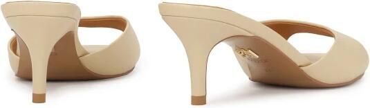 Kazar Crème flip-flops op een lage stilettohak - Foto 5