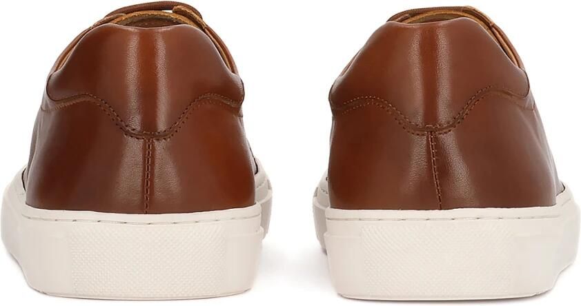 Kazar Leather sole men's sneakers with simple bright sole - Foto 4