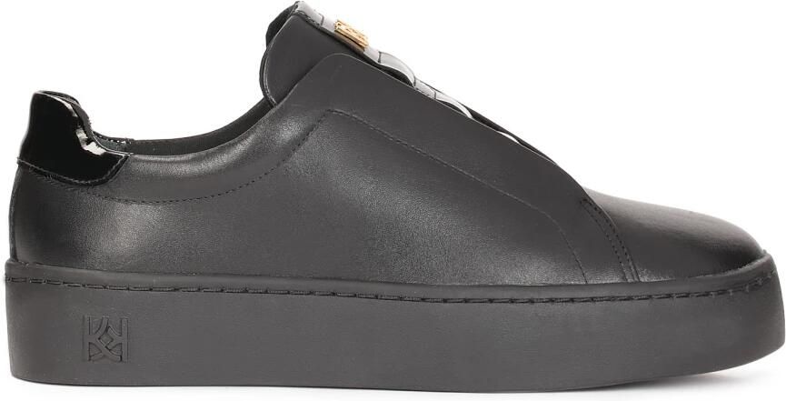 Kazar Dames comfortabele zwarte graanleren sneakers.Dit product valt klein uit.