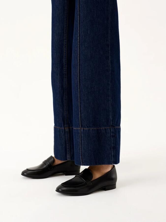 Kazar Dames zwarte gladleren loafers