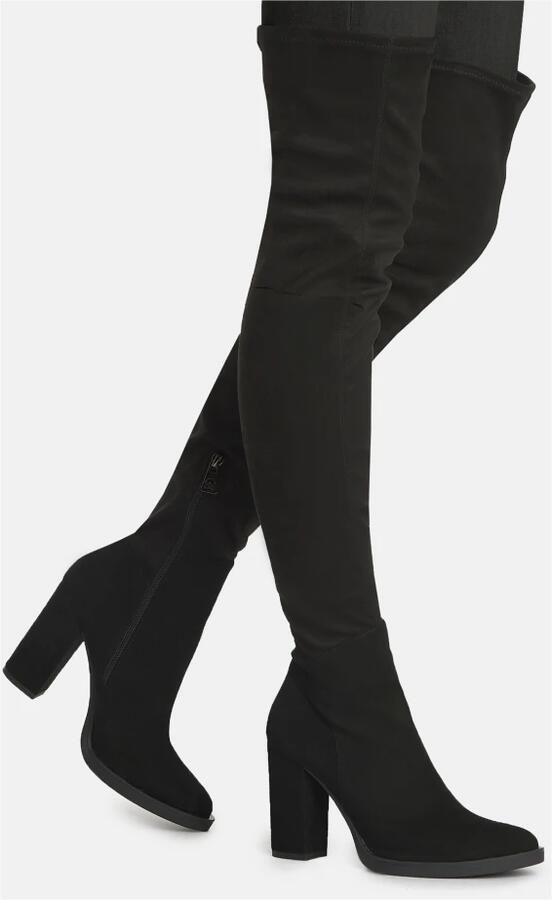 Kazar Zwarte dames laarzen tot boven de knie - Foto 5