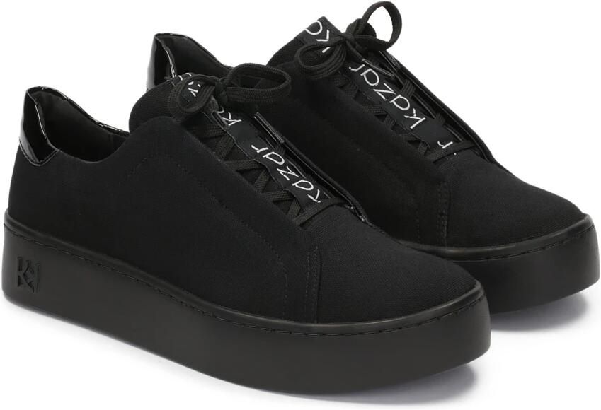 Kazar Dames zwarte sneakers met aantrekkelijke vetersluiting.Dit product valt klein uit. - Foto 3