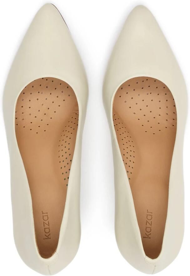 Kazar Leather pumps with a wide heel - Foto 3