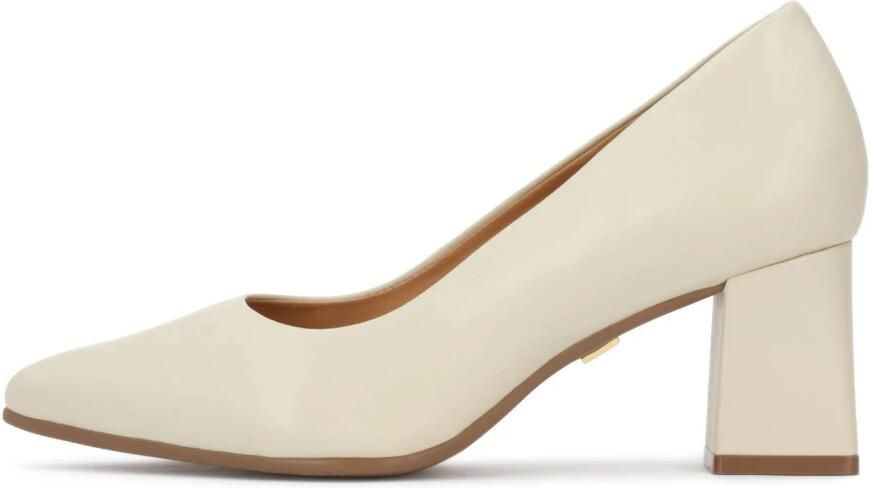 Kazar Leather pumps with a wide heel - Foto 5