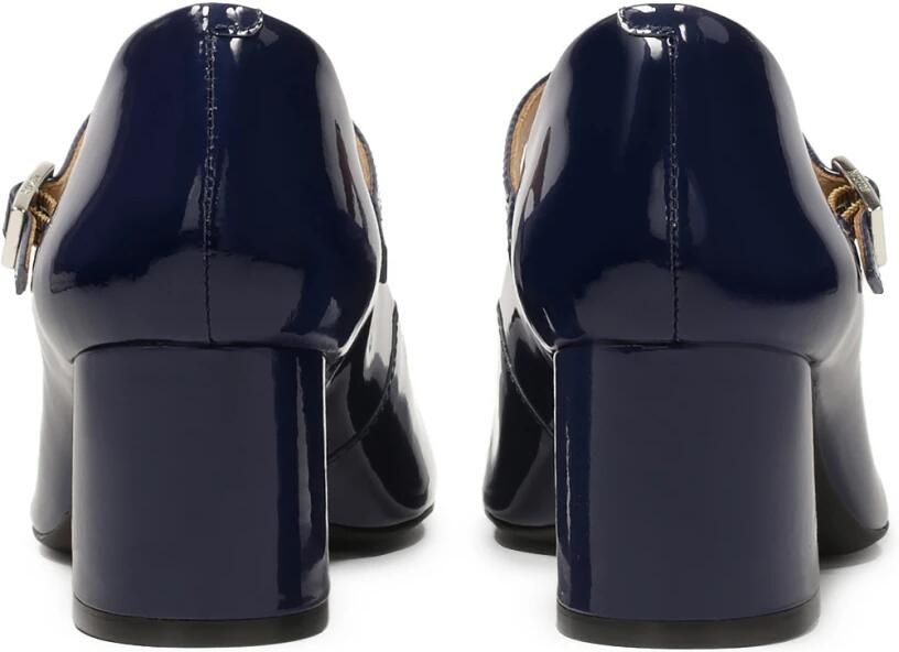 Kazar Donkerblauwe gelakte pumps met lage hak - Foto 3