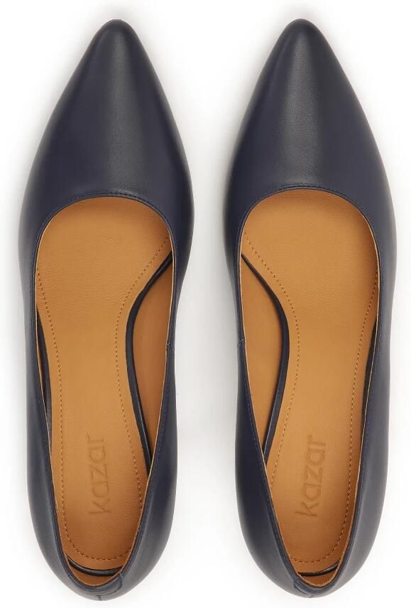 Kazar Navy blue smooth leather pumps - Foto 3