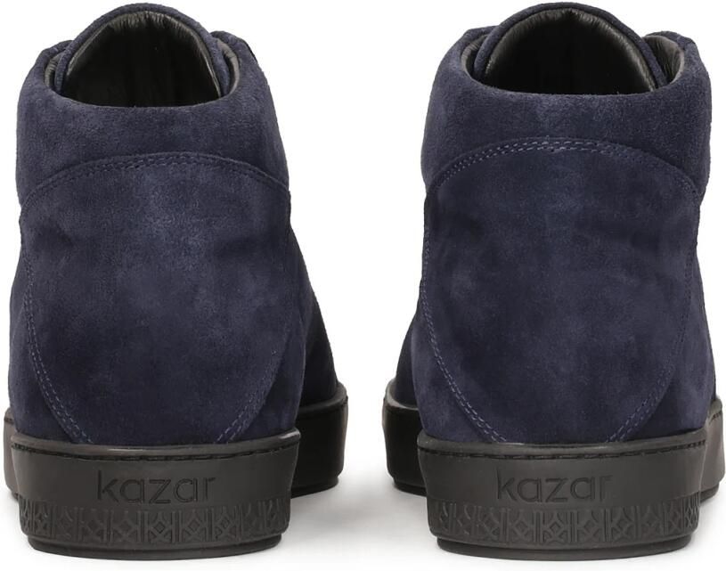Kazar Donkerblauwe sneakers met hoge vetersluiting