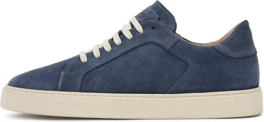 Kazar Donkerblauwe sneakers op een witte zool