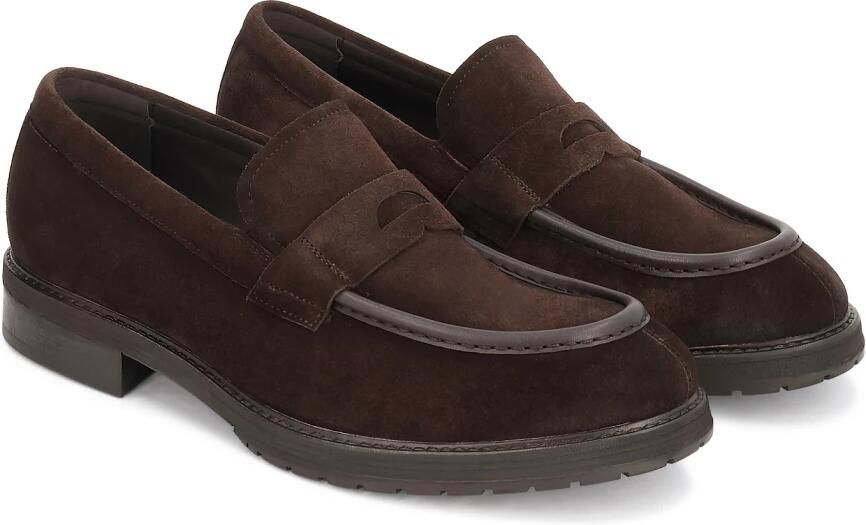 Kazar Donkerbruine suède loafers - Foto 3