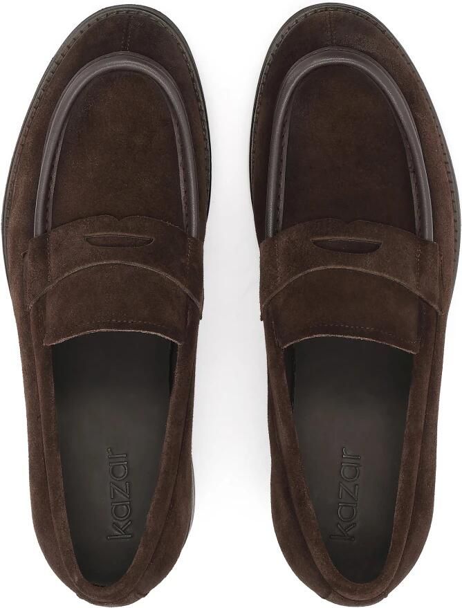 Kazar Donkerbruine suède loafers - Foto 2